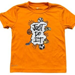 Boys Nike Orange All Sports Short Sleeve Graphic Tee
